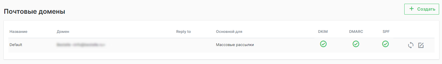 Почтовые домены