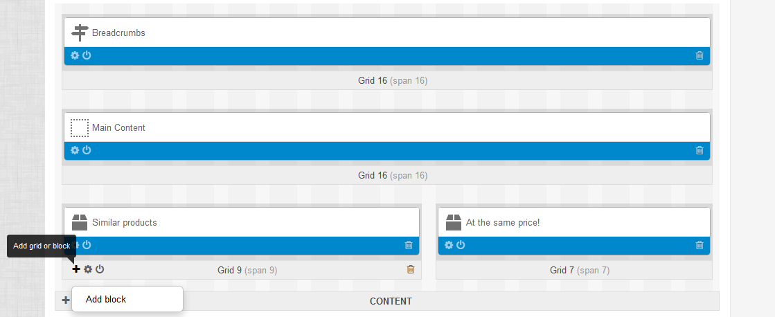 Set recommender block