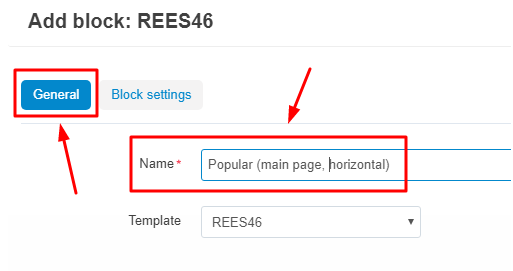Set recommender block
