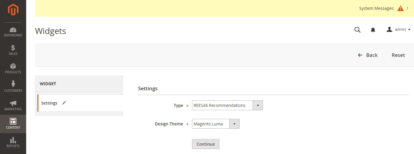 Product recommendations Magento