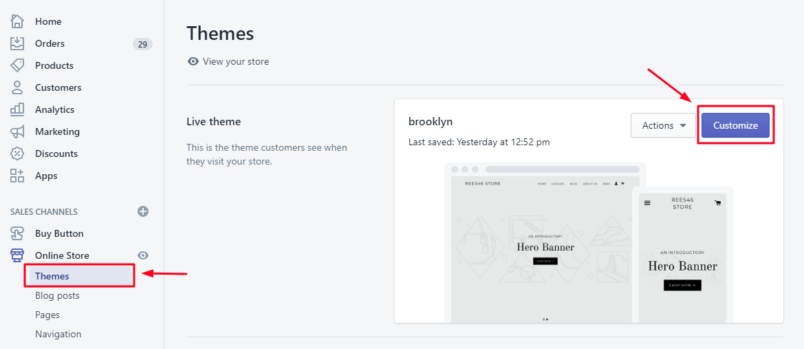 Установка блоков рекомендаций