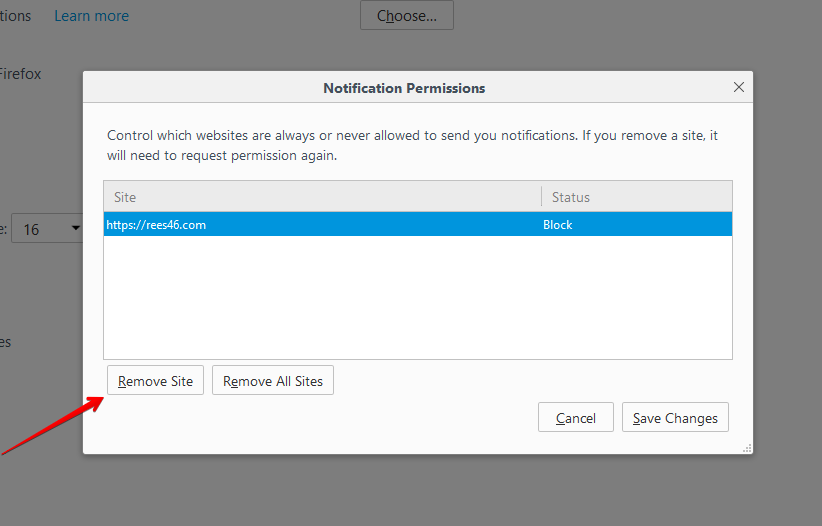 Solution for Firefox